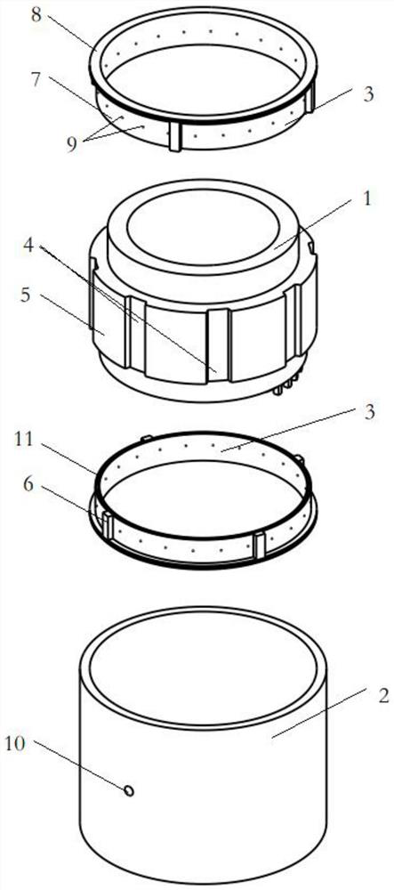 Stator cooling structure and motor provided with stator cooling structure