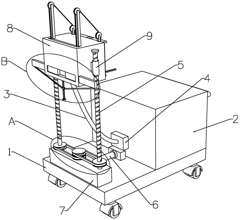 Concrete building surface defect repairing device and repairing method thereof