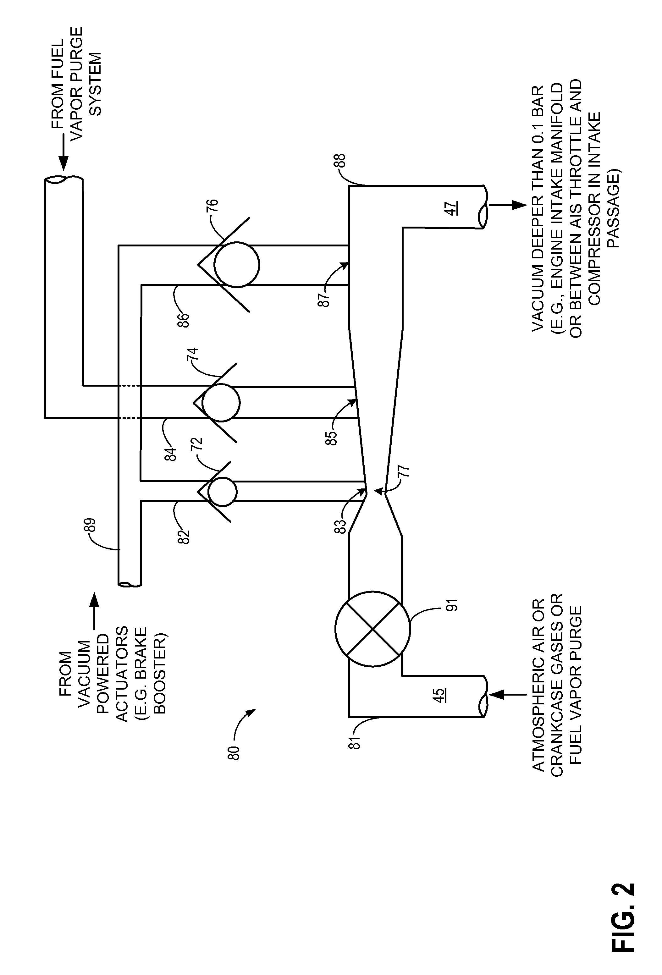 Multiple tap aspirator