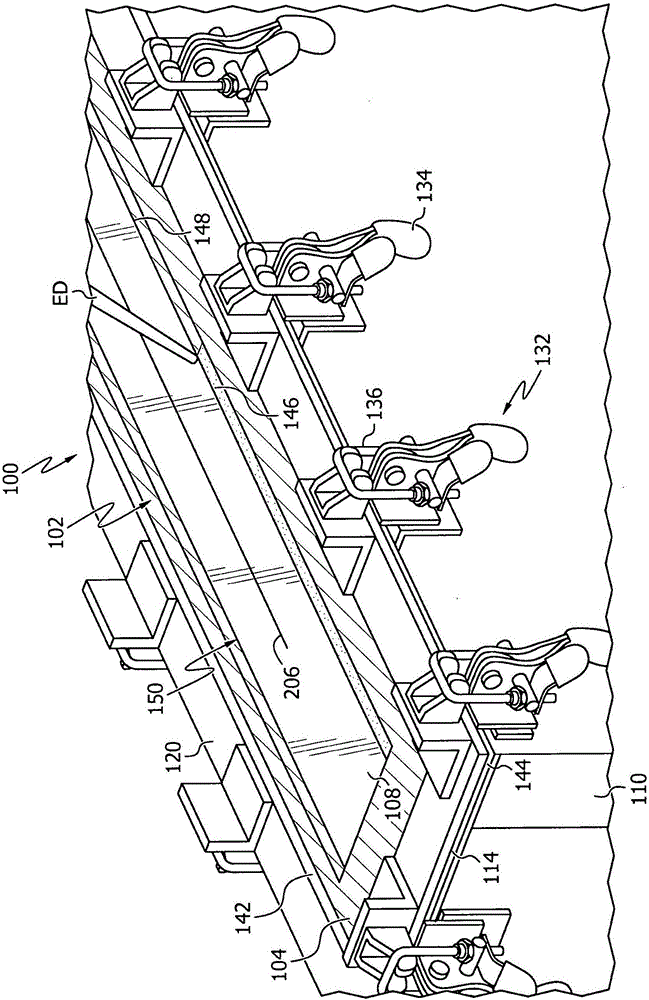 Testing device and methods for testing tape seal strength