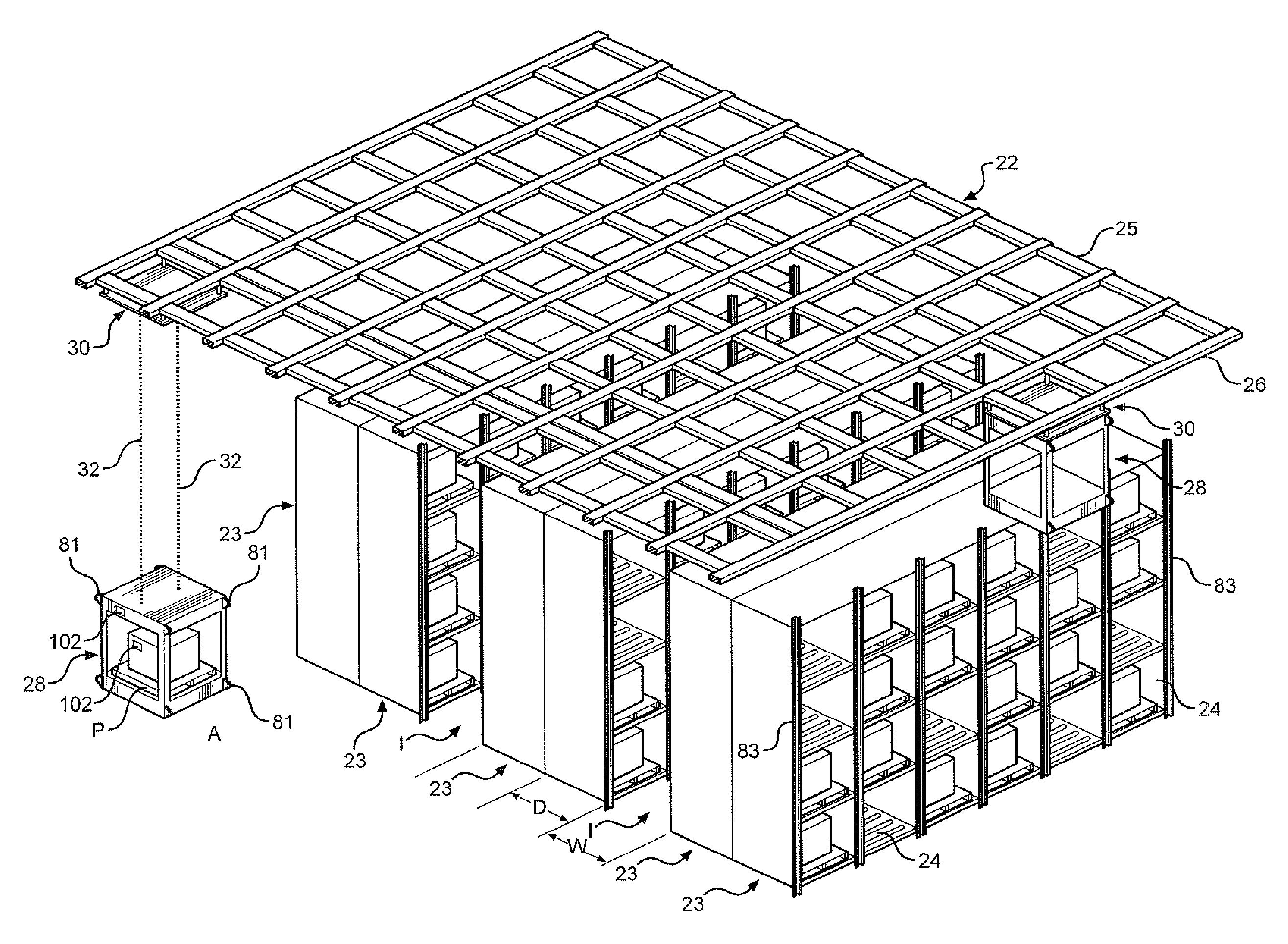 Material handling and storage/warehouse system