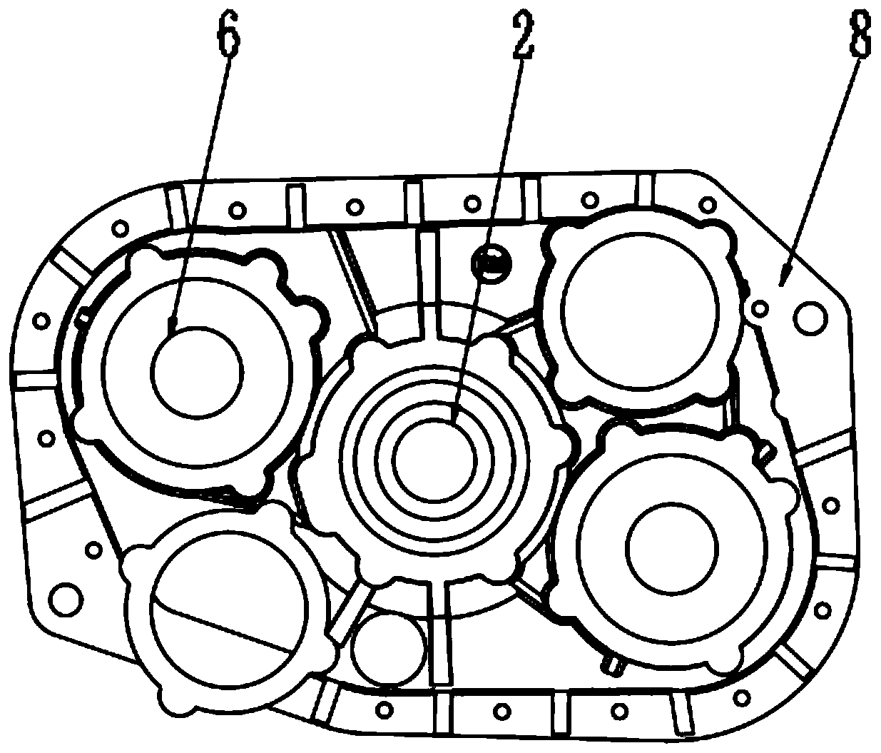 Combined gearbox