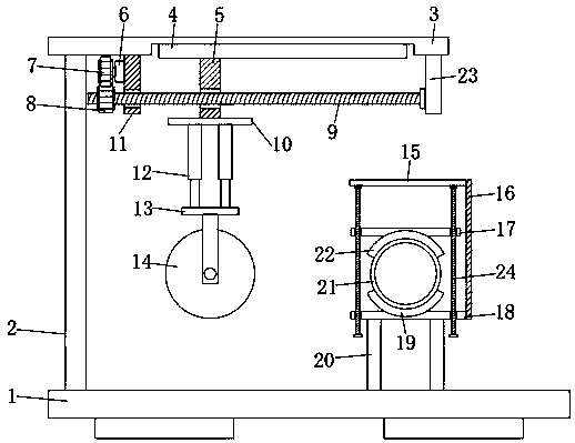 Building cutting device for construction site