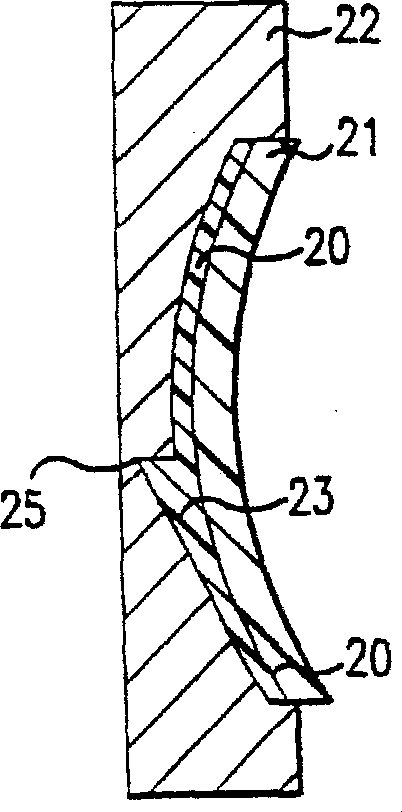 Optical character lens made of photochromatic composite plastics or semi-finished product blank