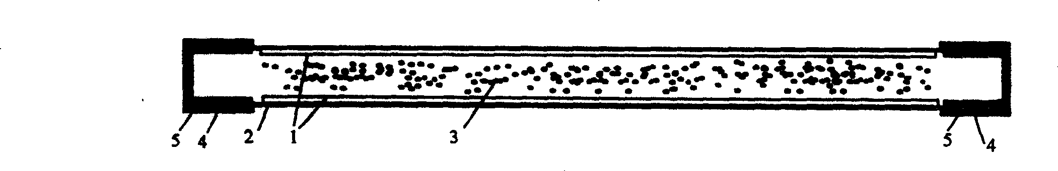 High light efficiency external electrode porcelain tube cathode fluorescent lamp and making method thereof