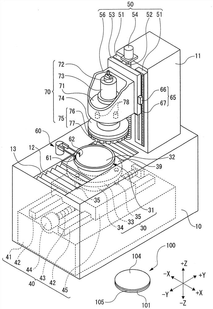 Fine adjustment thread assembly and processing apapratus