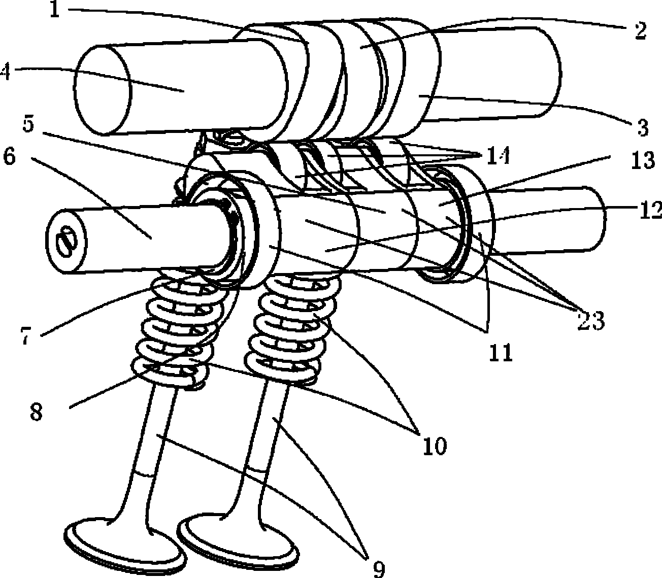 Engine variable valve lift mechanism capable of implementing vat destruction function and its control method