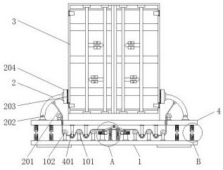 Shipping container high in loading efficiency and convenient to hoist