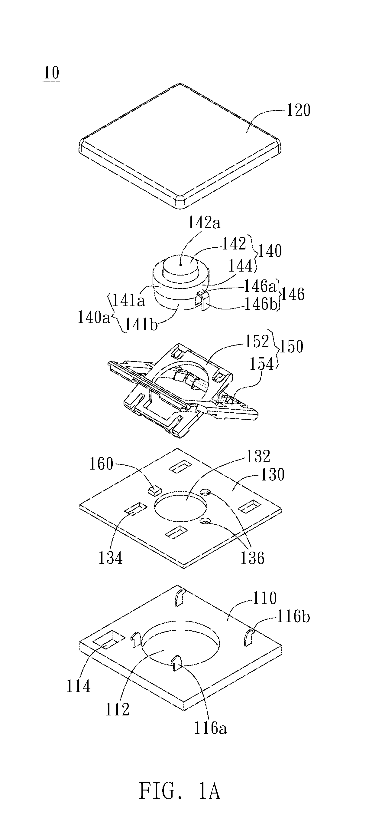 Keyswitch structure mounted within a circuit board and baseplate