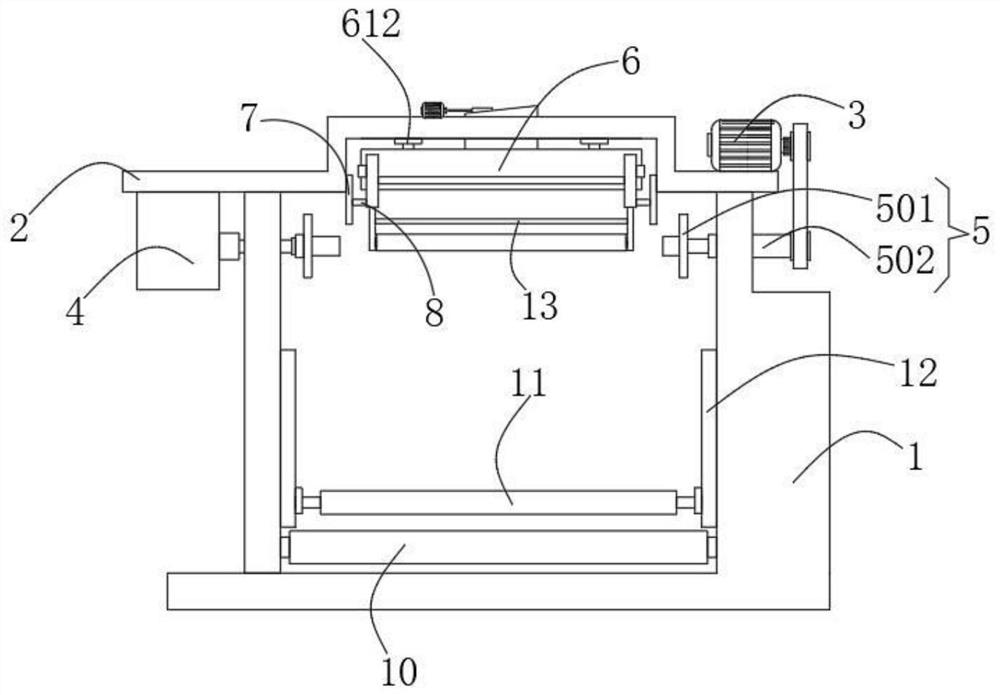 An aluminum plate winding device