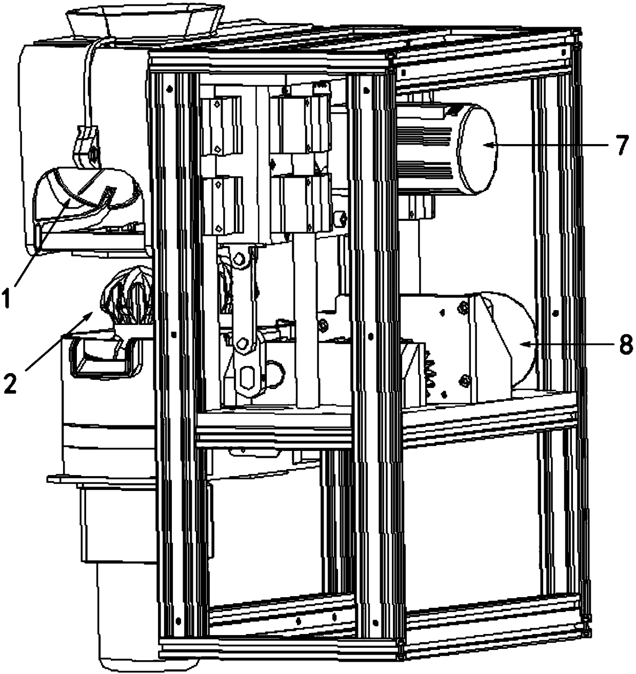 Juicing device for a juice extractor