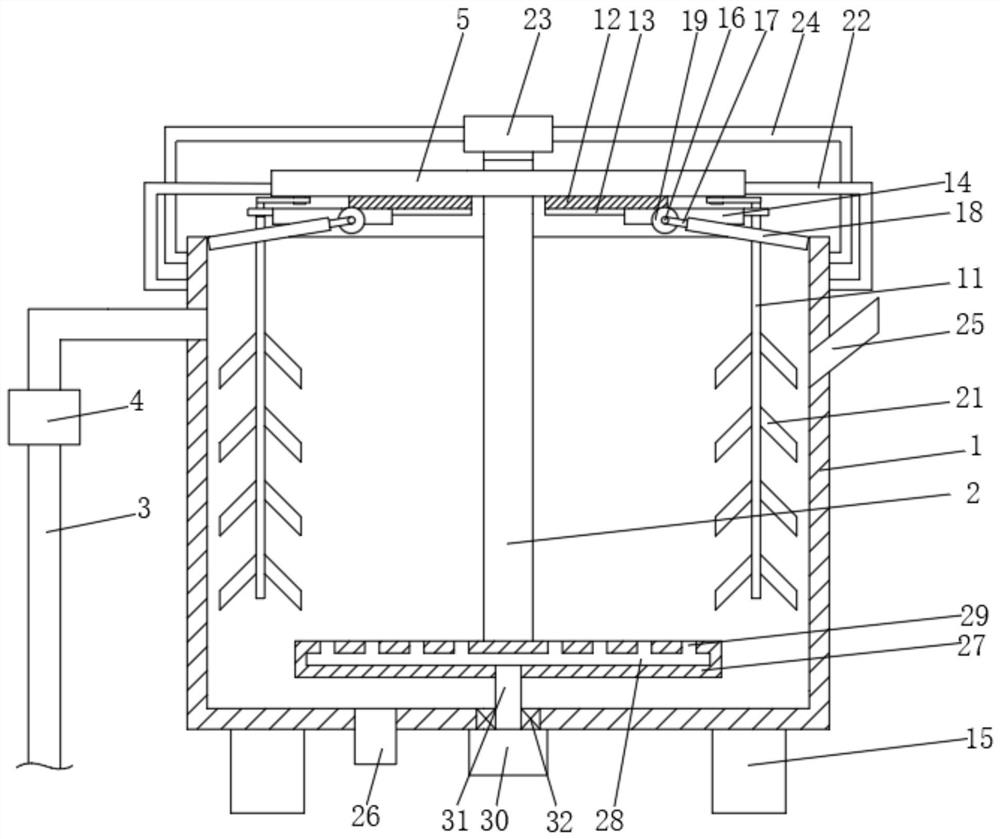 Sludge purification treatment device for water area cleaning