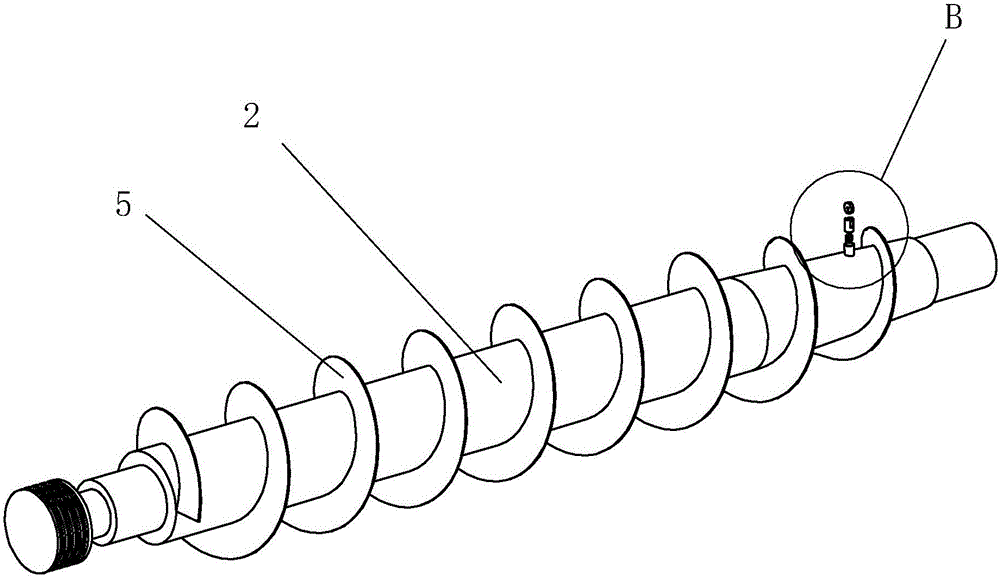 Horizontal spiral centrifugal machine