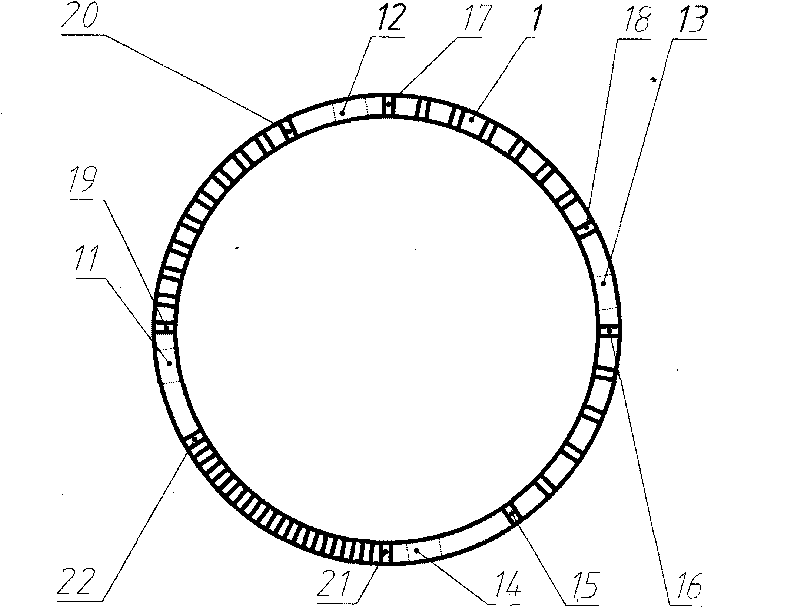 Combined mold for processing gas thrust bearing bump foil of elastic foil sheet