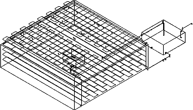 Large-sized concrete automatic temperature control and maintenance device and method