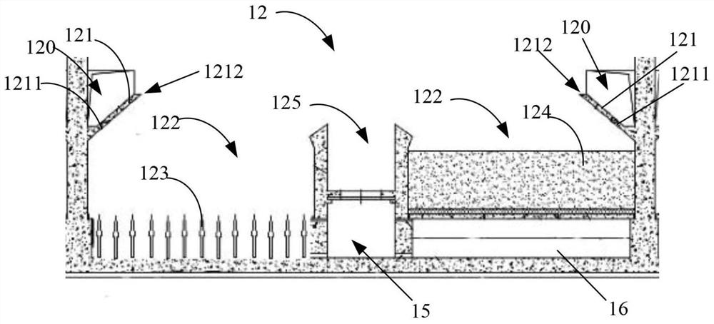 V-shaped filter tank and backwashing method thereof