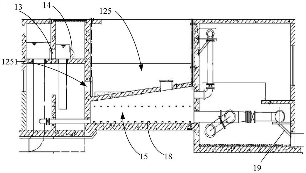 V-shaped filter tank and backwashing method thereof