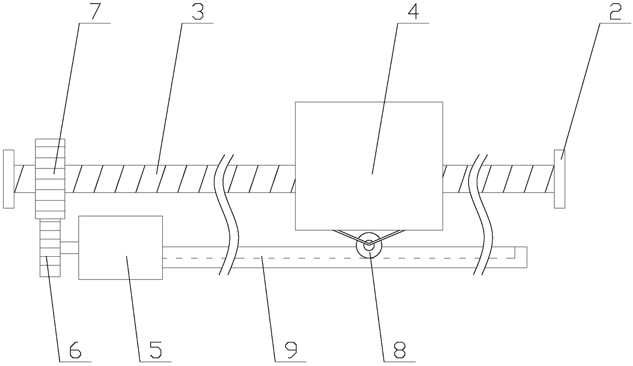 Wide-shooting-range security monitoring device based on blockchain technology