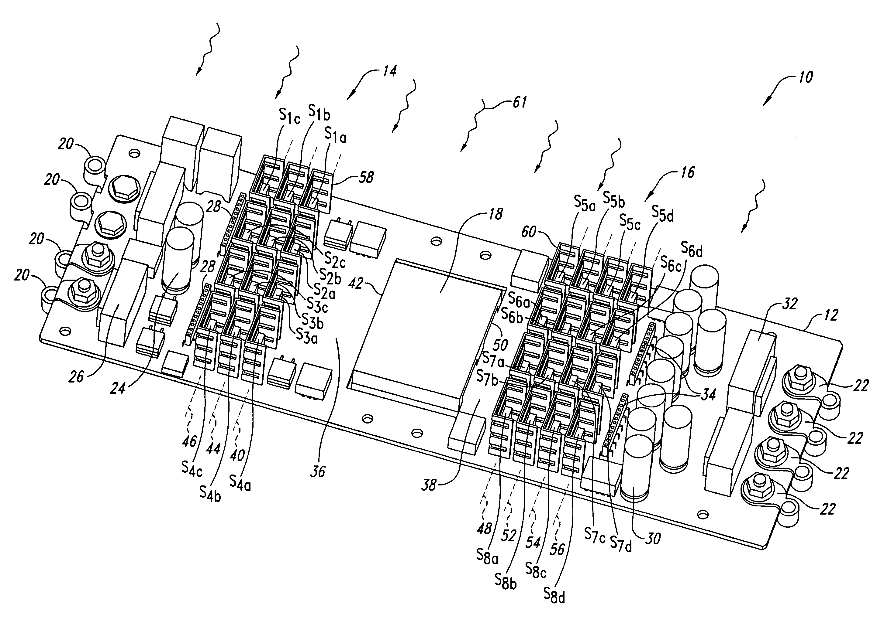 Power converter employing a planar transformer