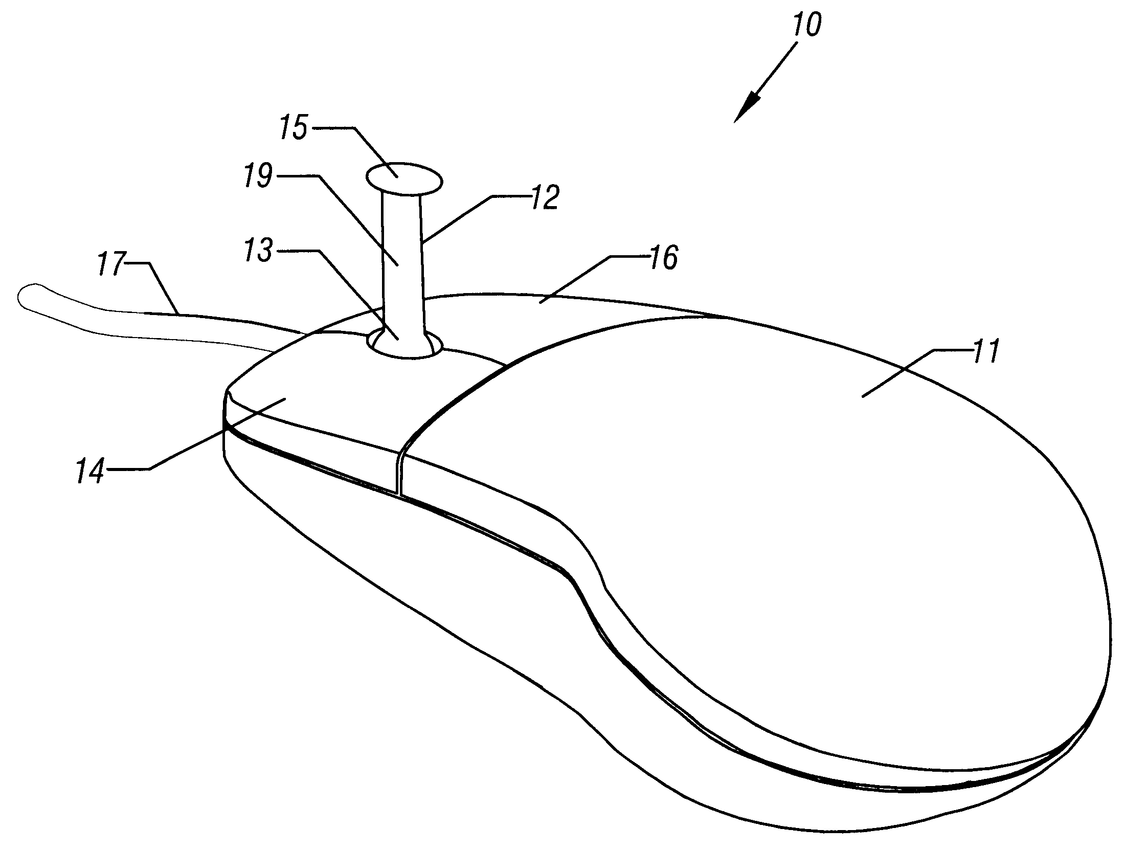 Apparatus for entering data into a computer