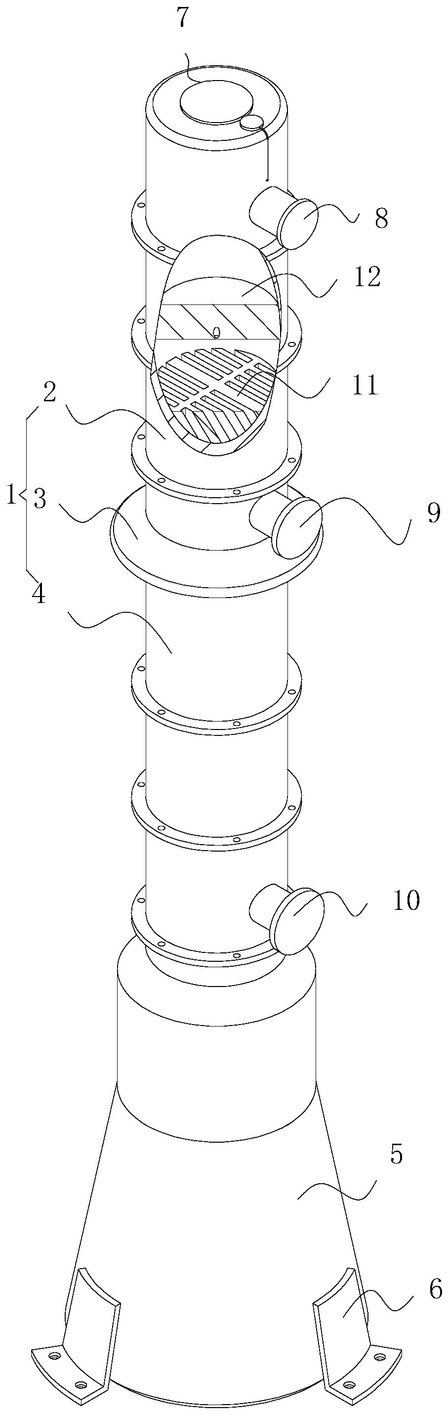 Methanol rectifying tower