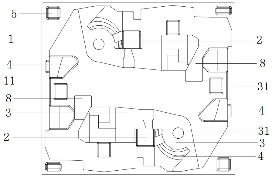 An integrated eps packaging box for automobile air conditioning system assembly