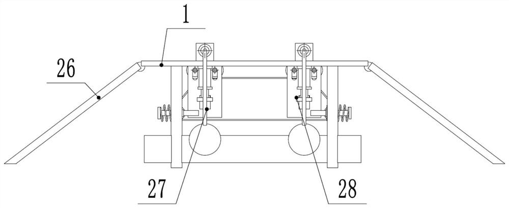 On-site cleaning device for muck vehicle wheel for civil construction