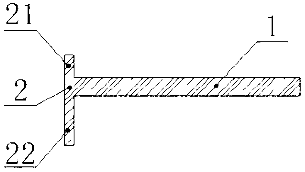 Curtain wall hanging profile and horizontal dry curtain wall hanging installation method