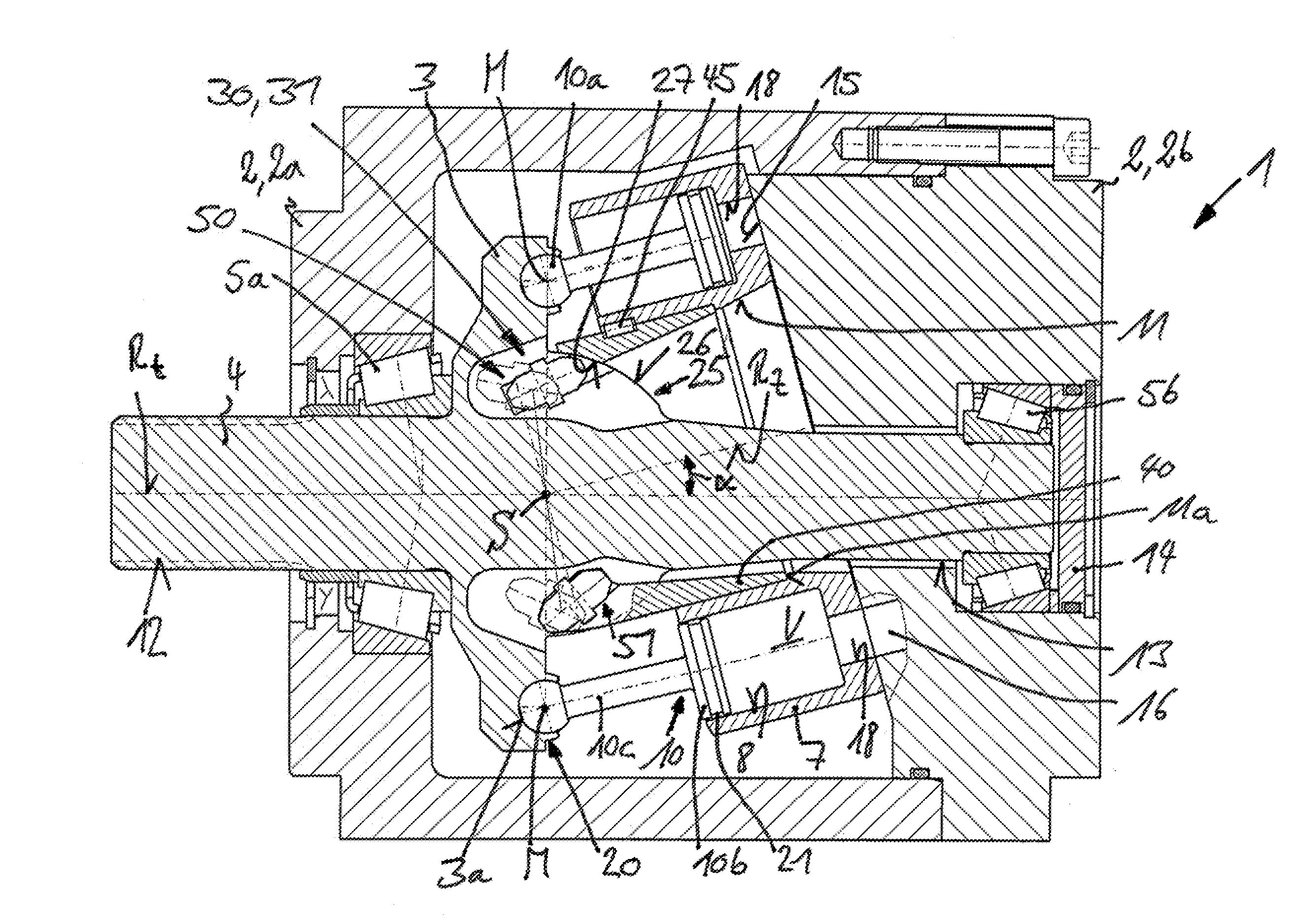 Hydrostatic Axial Piston Machine Employing A Bent-Axis Construction
