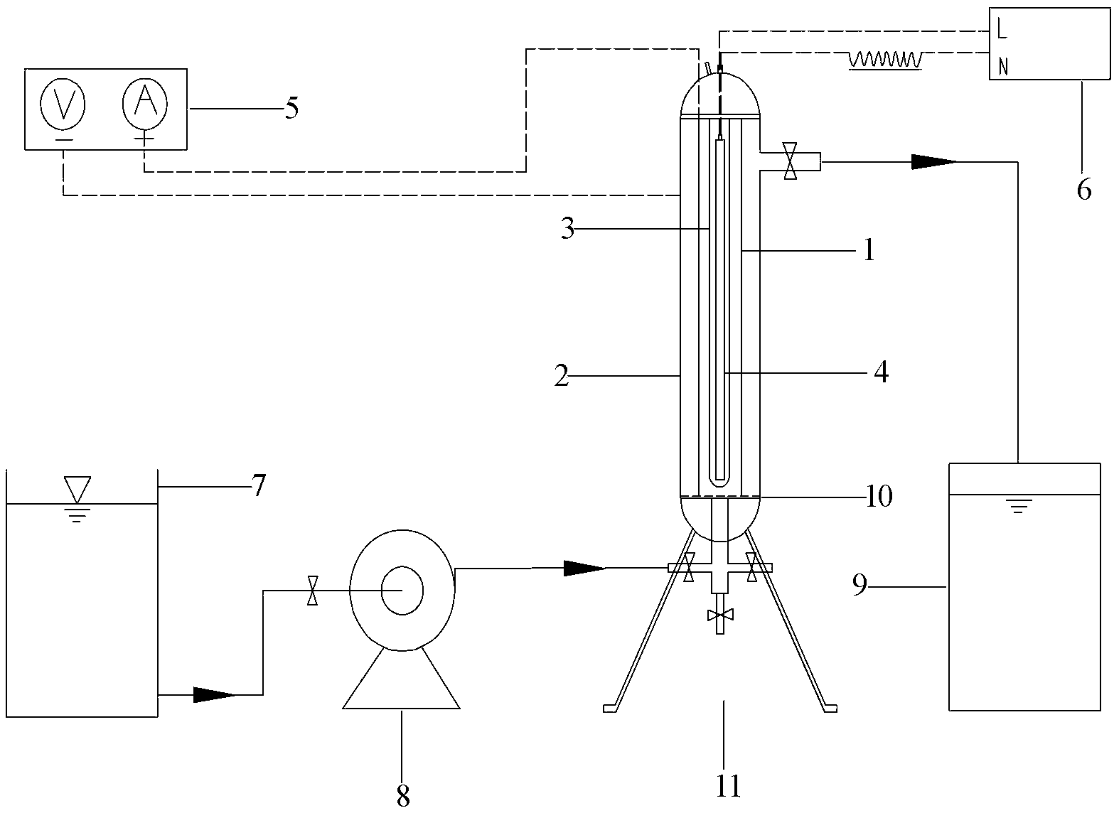 Photoelectrocatalytic method for treating heavy metal complex waste water and recovering heavy metal therefrom