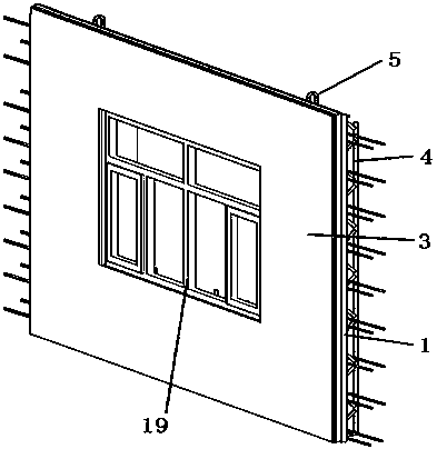 Assembly type cast-in-place concrete exterior thermal insulation wall steel skeleton framework system and connecting piece