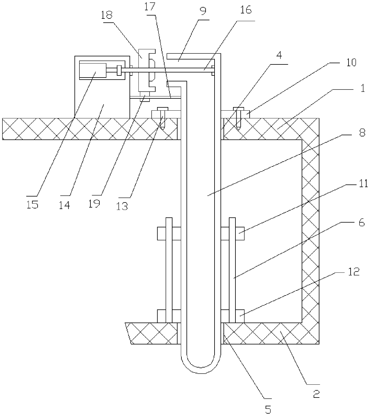 Multi-point sampling device and sampling method for offshore water quality and sediment