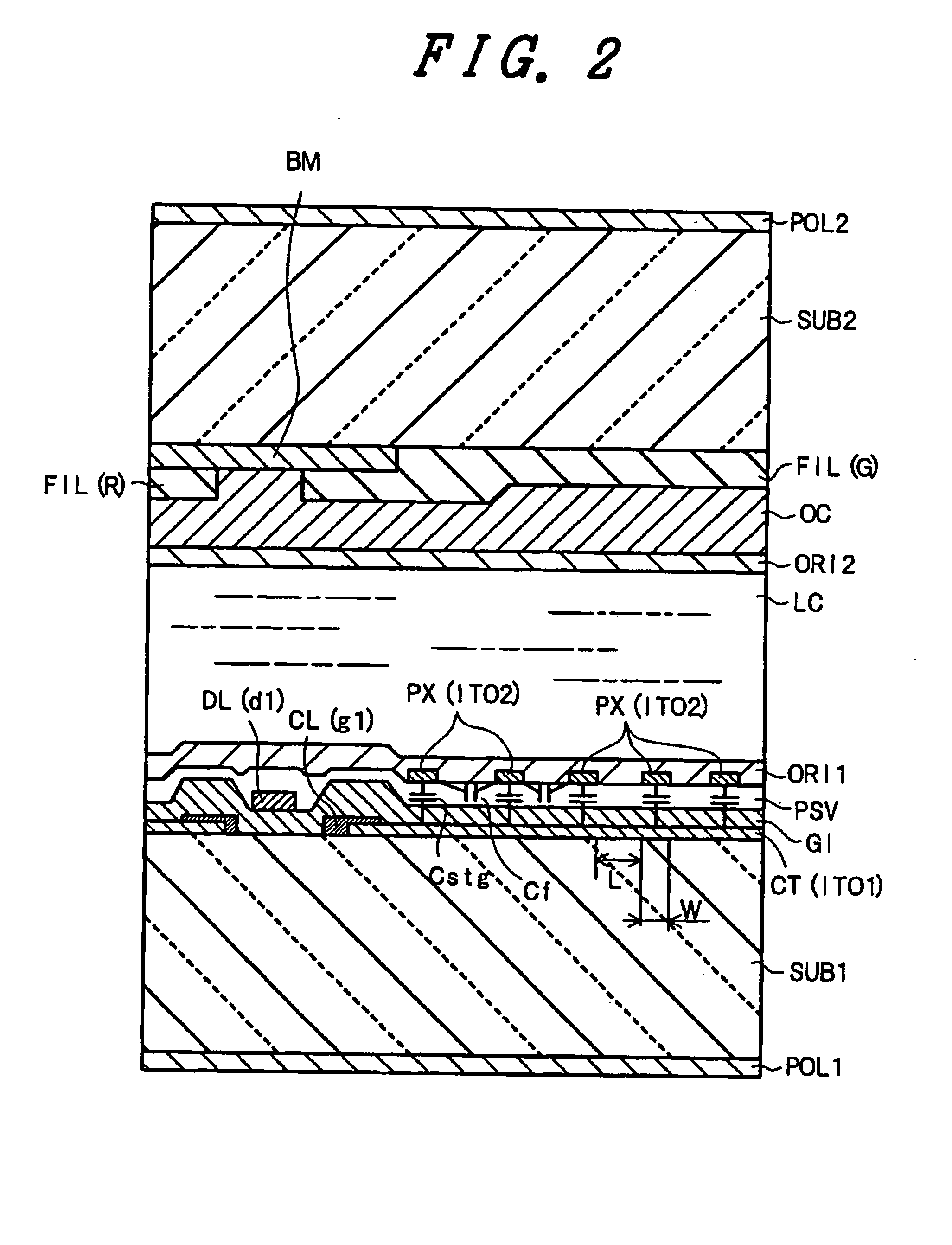 Active matrix type liquid crystal display and liquid crystal material