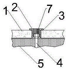 Indoor wall surface stone dry hanging method