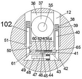 Energy-saving type single dormitory air conditioner position changing device