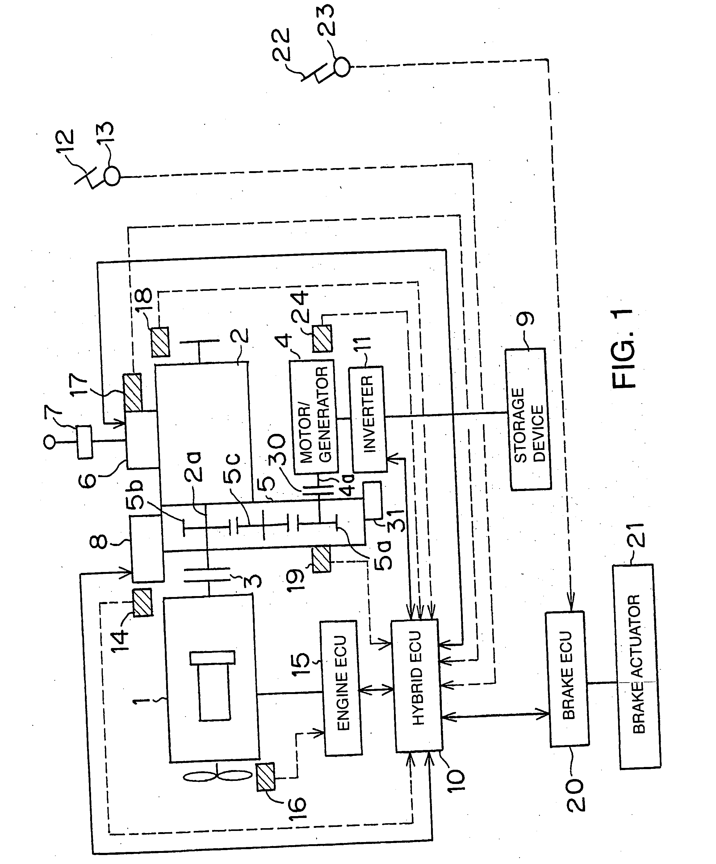 Hybrid drive system of vehicle