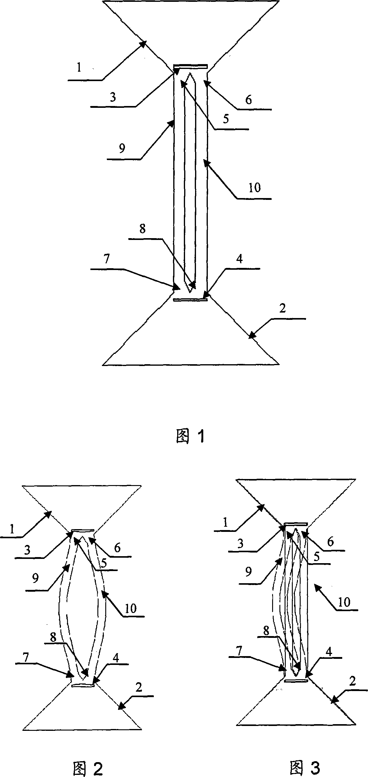 Resonant tuning fork structure having strong self-coupling performance