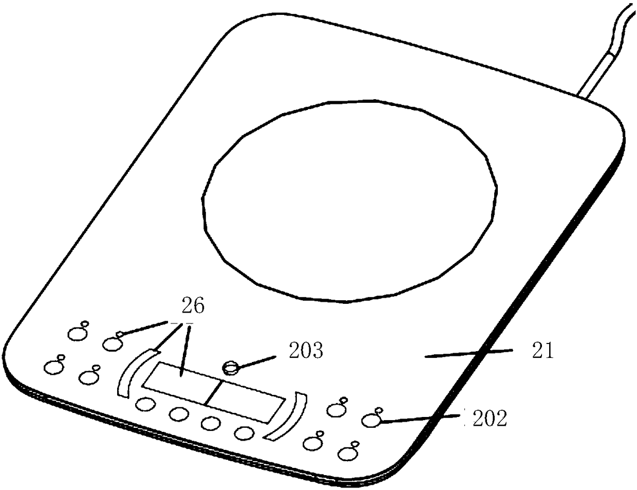 Touch control key assembly, feedback vibration method and household cooker