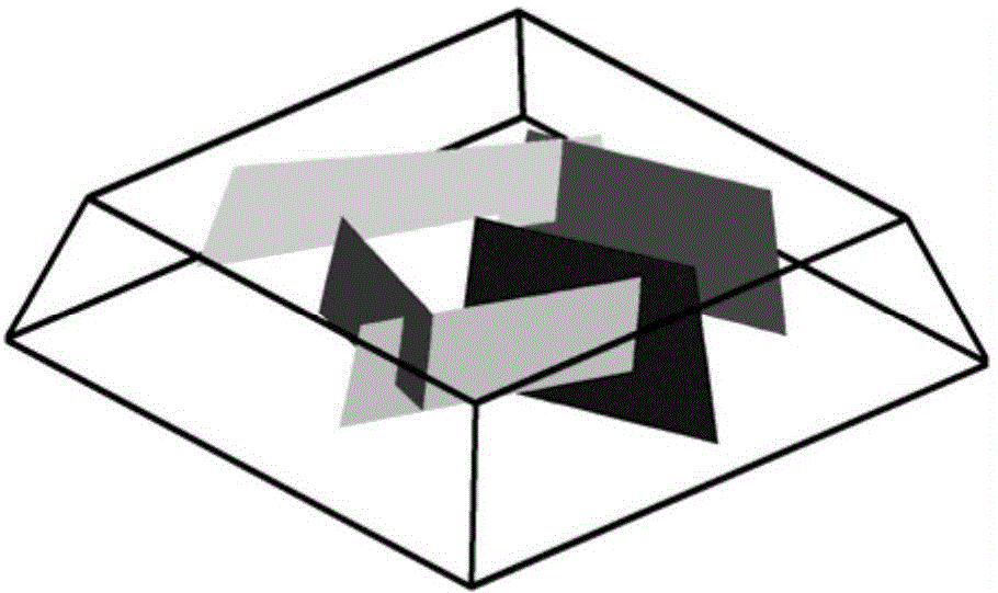 Layered fracture-matrix hybrid grid modeling method and device