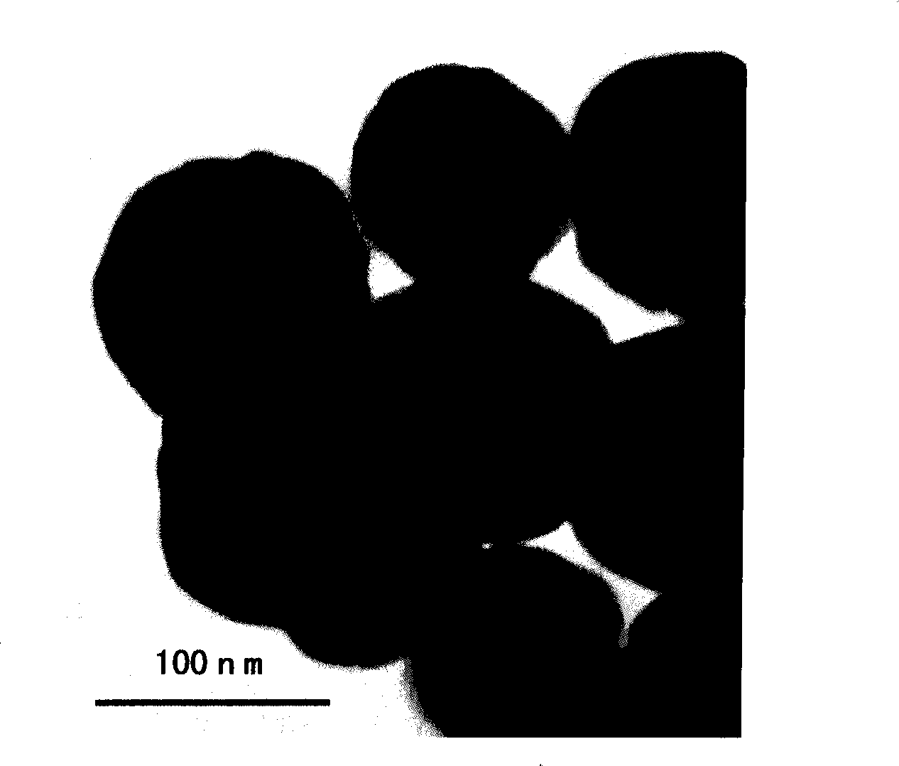 Method for preparing spherical Fe3O4 nano powder