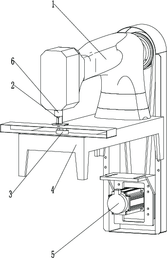 Efficient sock end sewing machine and using method thereof