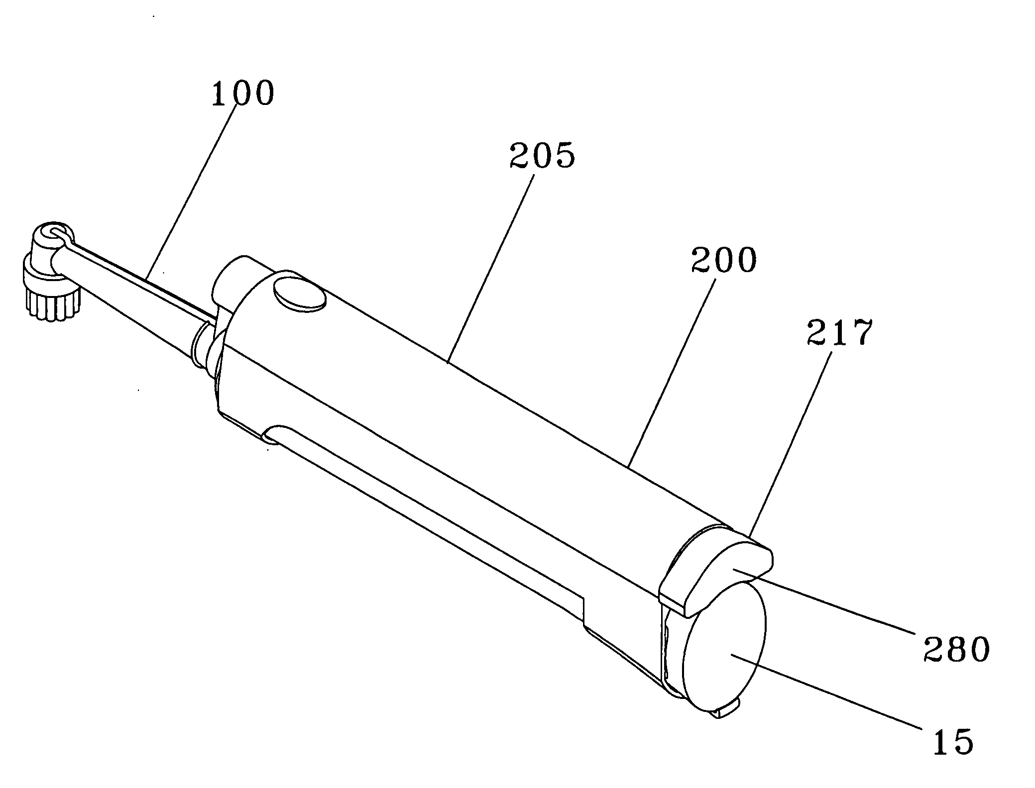 Powered toothbrush with associated oral solution dispenser mechanism