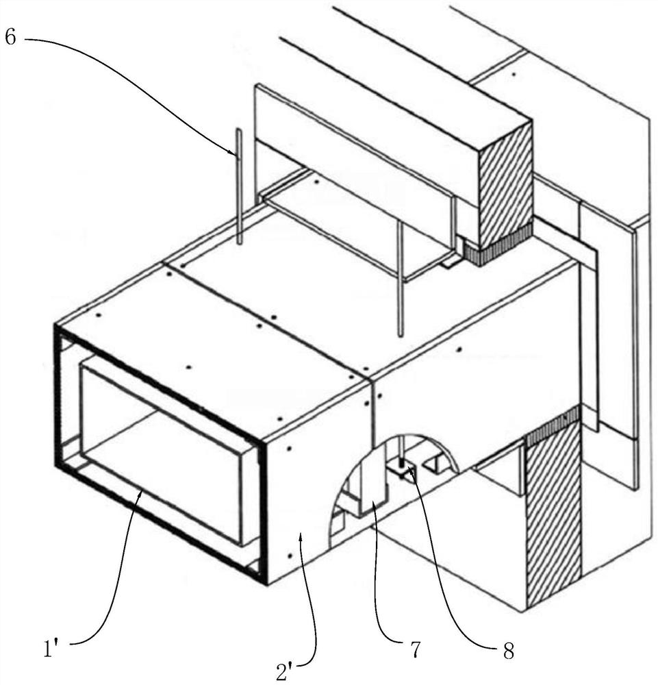 Fire-resistant iron sheet air pipe