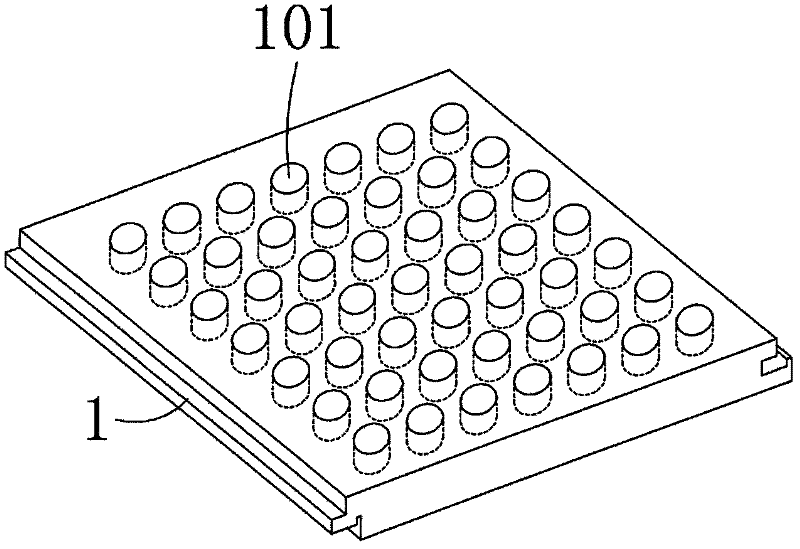 Antiskid massage wood floor block