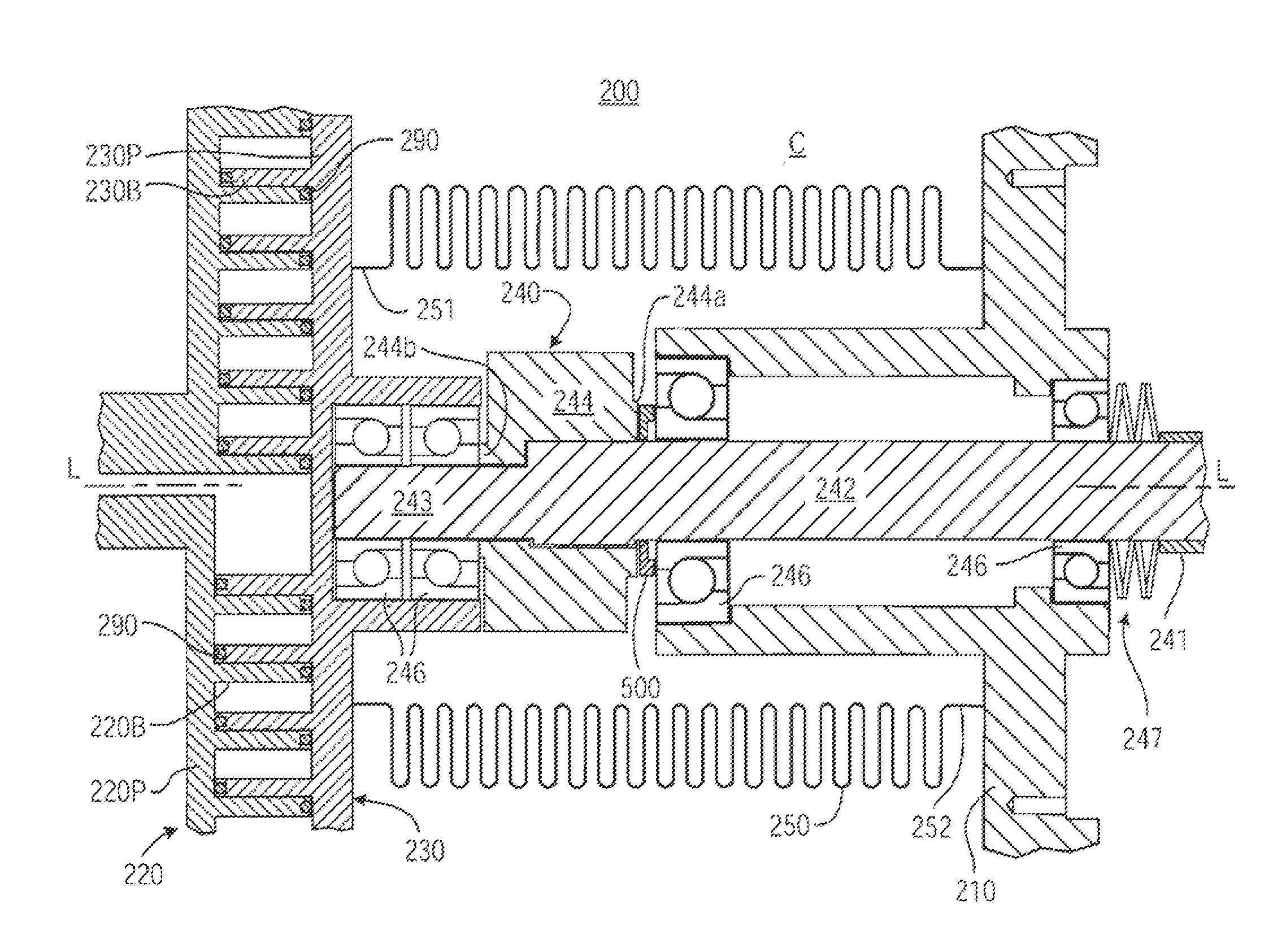 Scroll Pump Having Axially Compliant Spring Element