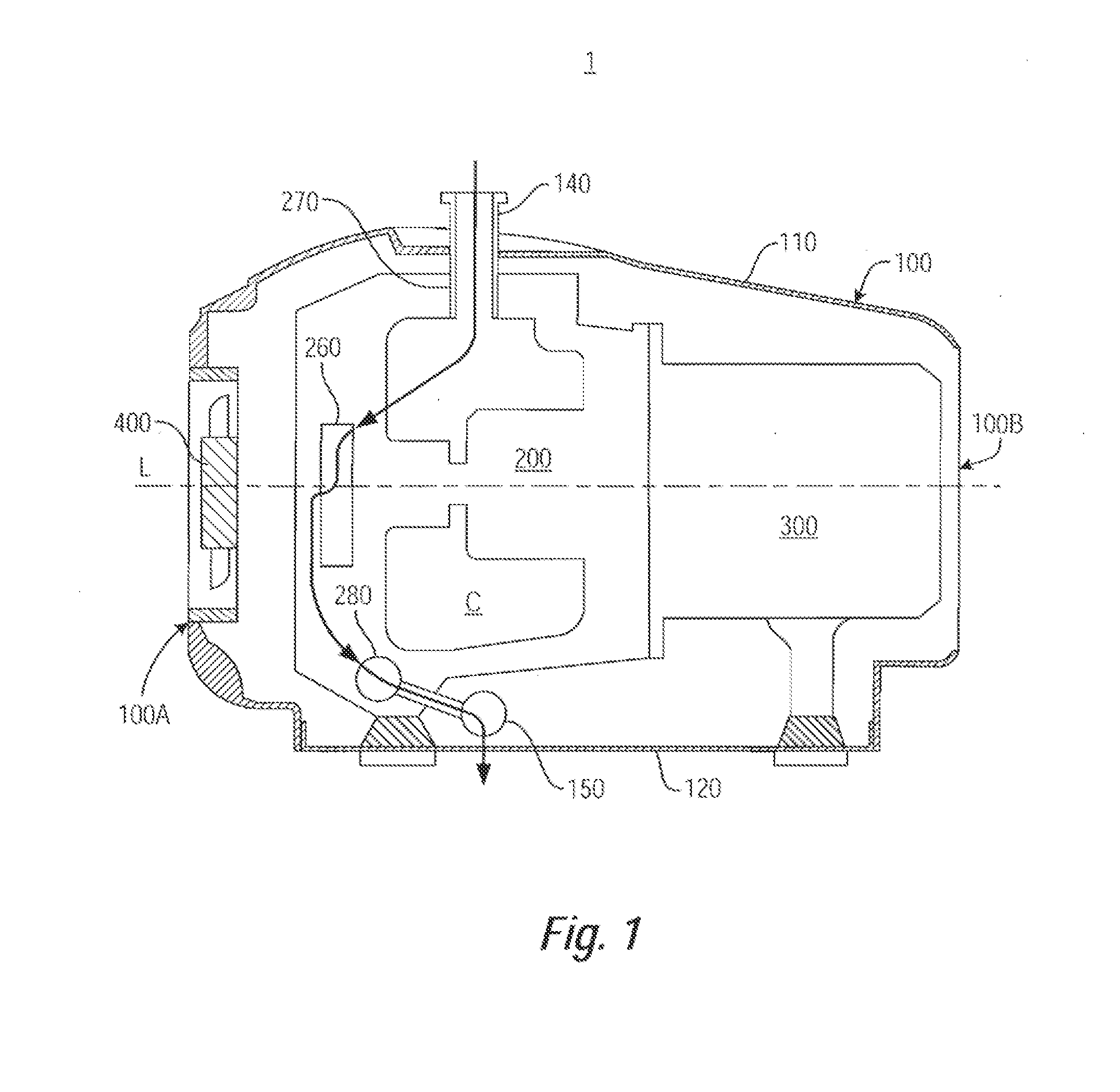 Scroll Pump Having Axially Compliant Spring Element