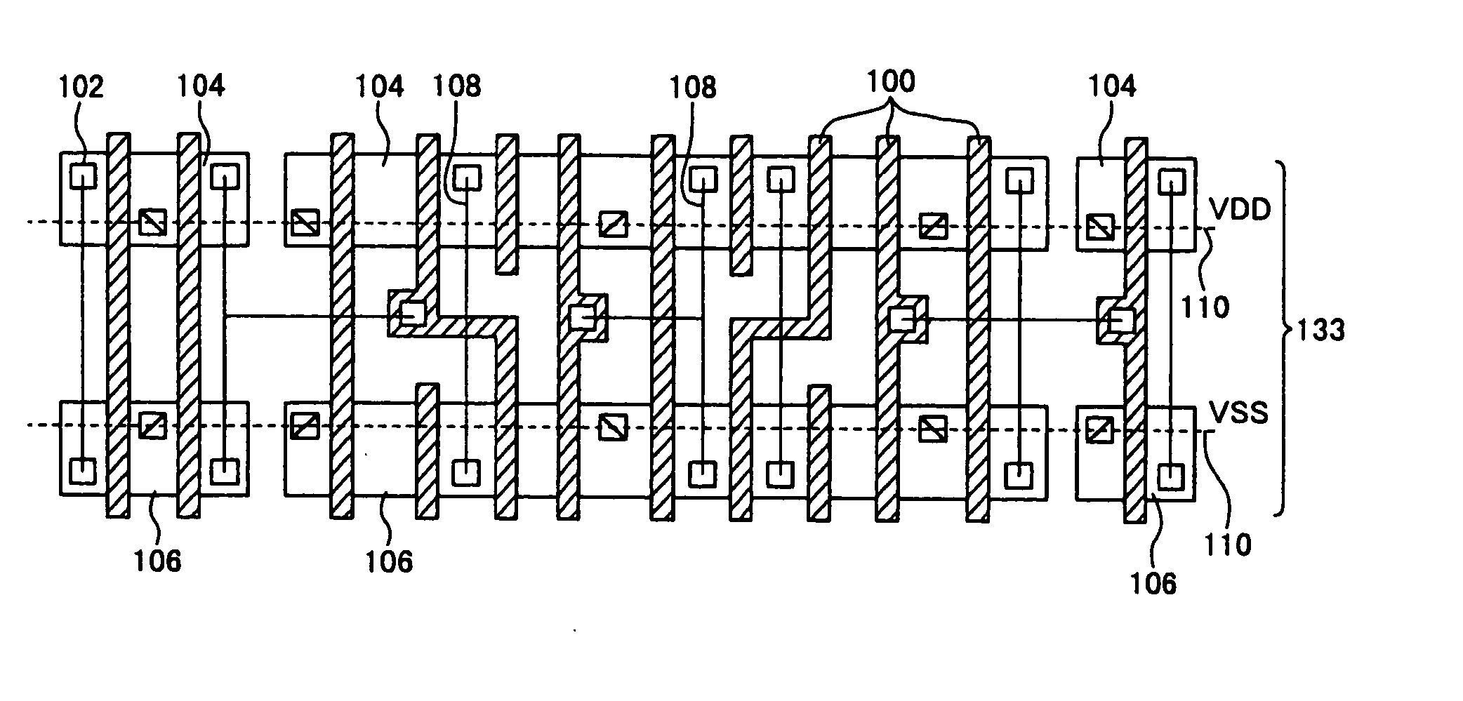 Semiconductor integrated circuit device and its manufacture using automatic layout