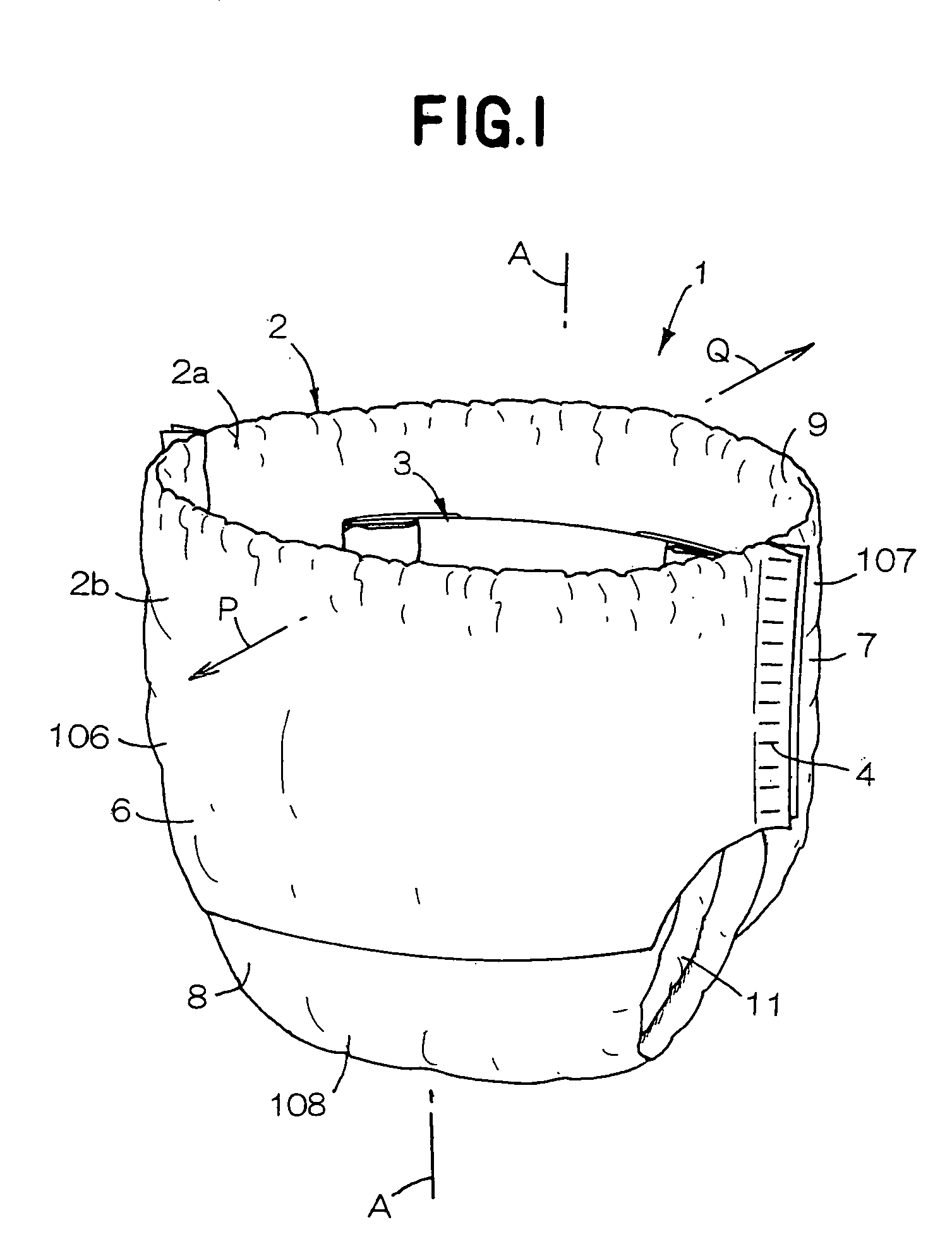 Pull-on disposable diaper