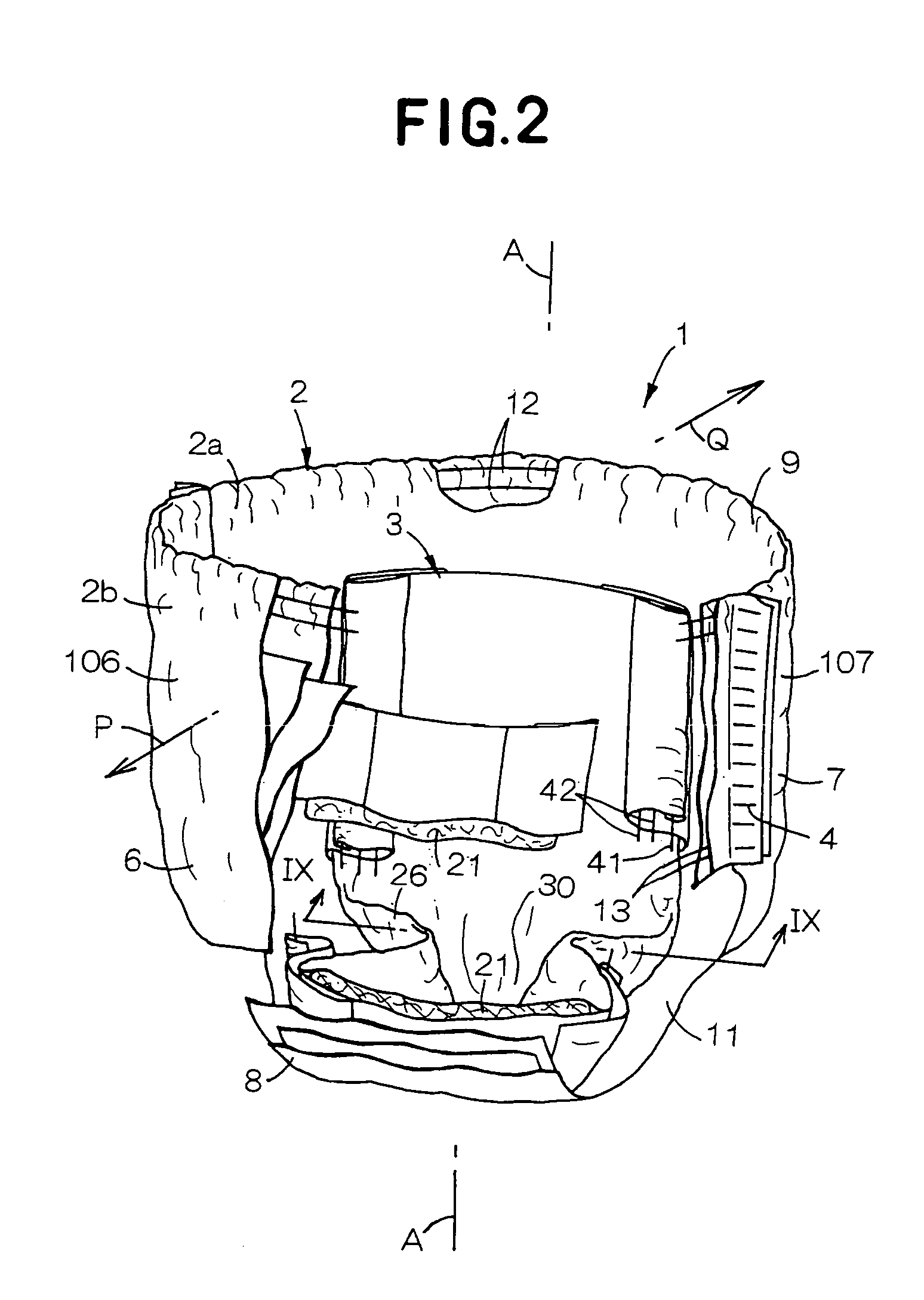 Pull-on disposable diaper