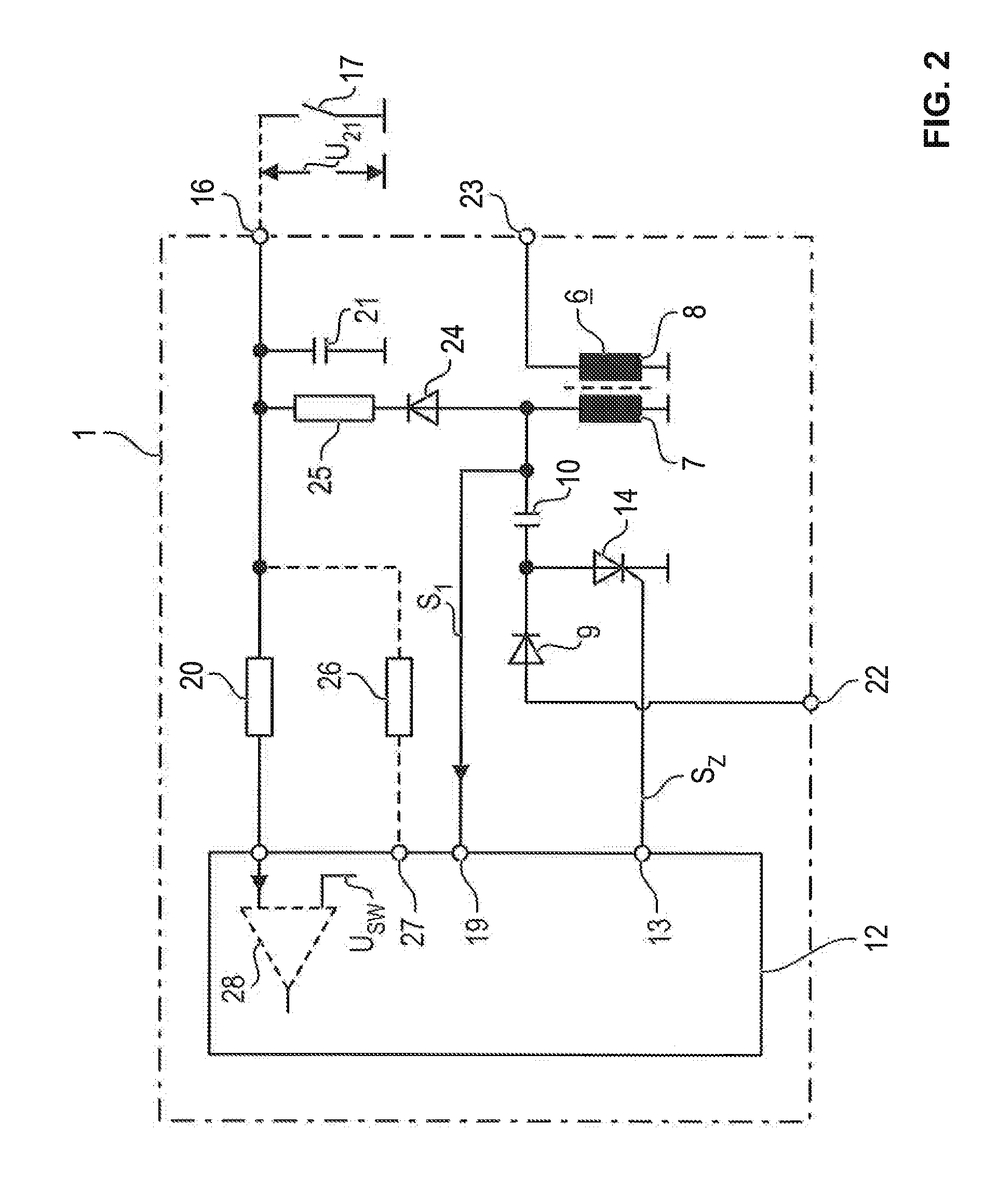 Ignition method for an internal combustion engine and an ignition device operated accordingly